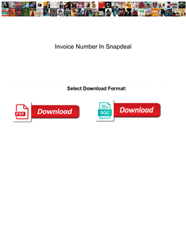 Invoice Number in Snapdeal