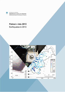 Potresi V Letu 2013 Earthquakes in 2013