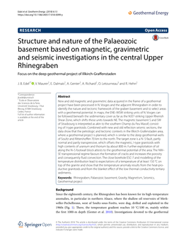 Structure and Nature of the Palaeozoic Basement Based on Magnetic