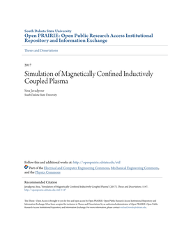 Simulation of Magnetically Confined Inductively Coupled Plasma