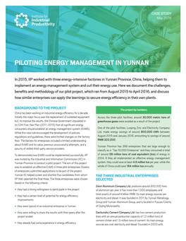 Piloting Energy Management in YUNNAN.Pdf