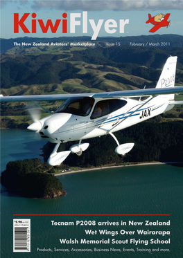 Tecnam P2008 Arrives in New Zealand Wet Wings Over Wairarapa