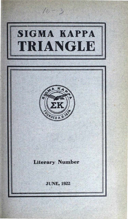 Sigma Kappa Triangle