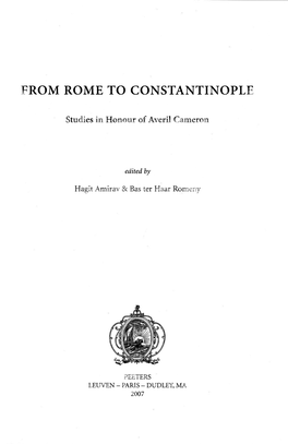 From Rome to Constantinople