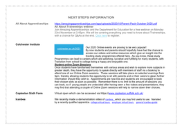 Next Steps Information