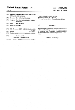 United States Patent [191 [11] 3,807,956 Morin [45] Apr