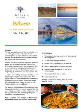 Valencia 2021 Brochure