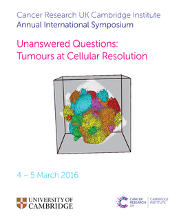 Tumours at Cellular Resolution