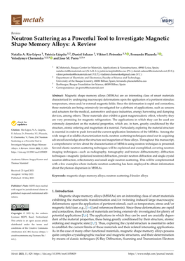 Neutron Scattering As a Powerful Tool to Investigate Magnetic Shape Memory Alloys: a Review