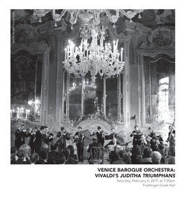Venice Baroque Orchestra: Vivaldi's Juditha Triumphans