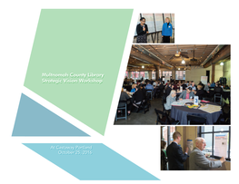 Multnomah County Library Strategic Vision Workshop