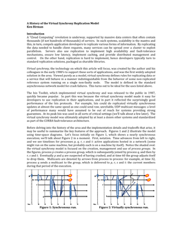 A History of the Virtual Synchrony Replication Model Ken Birman