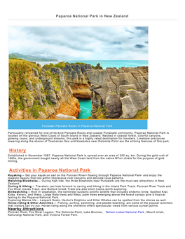 Paparoa National Park in New Zealand
