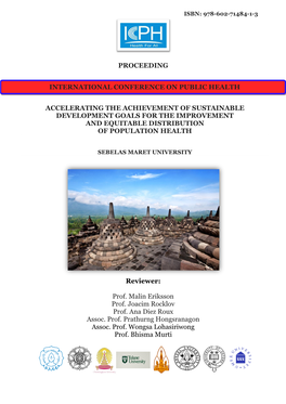 Proceeding Accelerating the Achievement of Sustainable Development Goals for the Improvement and Equitable Distribution Of