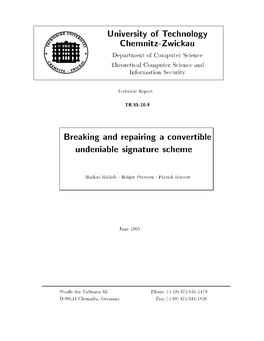 Breaking and Repairing a Convertible Undeniable Signature Scheme