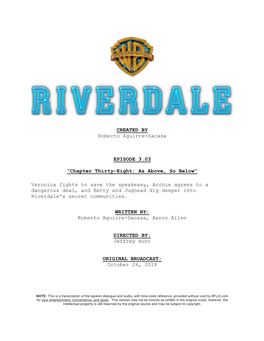 Riverdale's Secret Communities