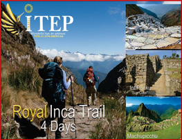 Inca Trail Camping Equipment