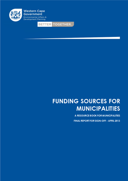 Funding Sources for Municipalities Was Compiled