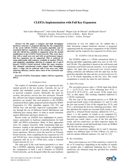 CLEFIA Implementation with Full Key Expansion