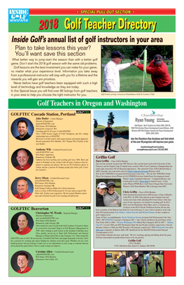 Golf Teacher Directory