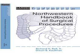 Northwestern Handbook of Surgical Procedures