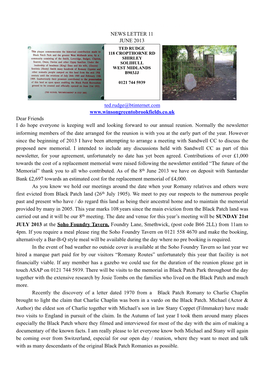 Newsletter No 11 Dated 2013