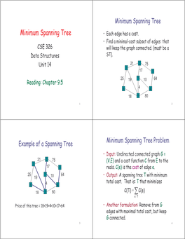 Minimum Spanning Tree