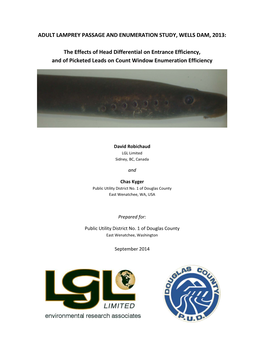 Adult Lamprey Passage and Enumeration Study, Wells Dam, 2013