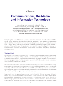 Communications, the Media and Information Technology