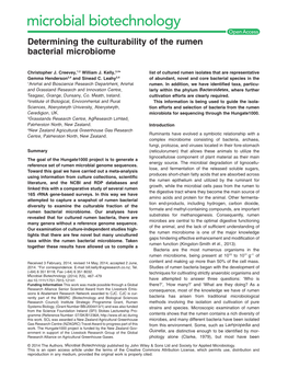 Determining the Culturability of the Rumen Bacterial Microbiome