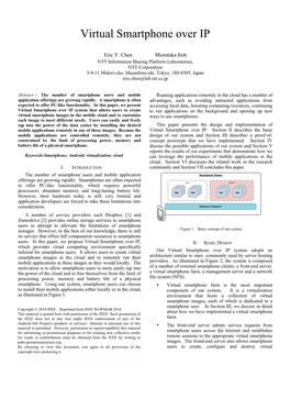 Virtual Smartphone Over IP