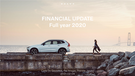 FINANCIAL UPDATE Full Year 2020