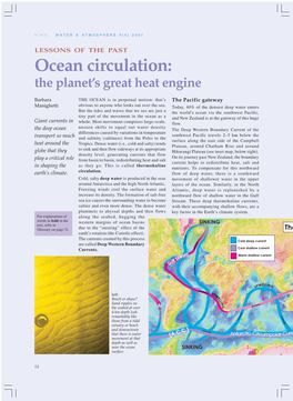 Ocean Circulation: the Planet’S Great Heat Engine