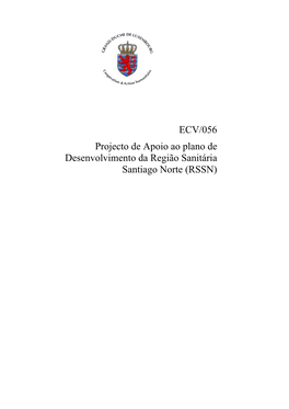 ECV/056 Projecto De Apoio Ao Plano De Desenvolvimento Da Região