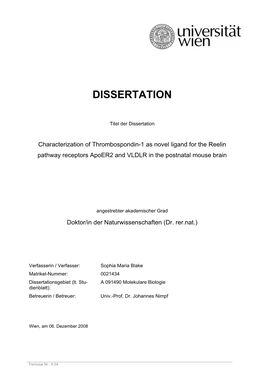 Dissertation