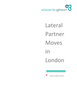 Lateral Partner Moves in London