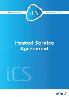 Hosted Service Agreement