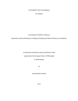 Epistemics and Social Relations in Mapuche Healing and Chilean Primary Care Medicine