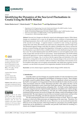 Identifying the Dynamics of the Sea-Level Fluctuations in Croatia Using the RAPS Method