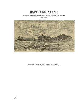 Rainsford Island: a Boston Harbor Case Study in Public Neglect And
