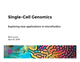 Single-Cell Genomics