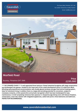 Muirfield Road Price Buckley, Flintshire CH7 2NN £235,000