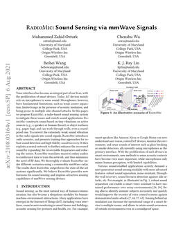 Radiomic: Sound Sensing Via Mmwave Signals