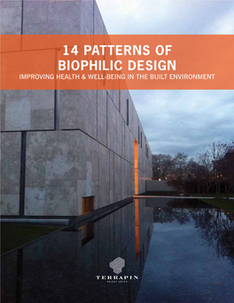 14 Patterns of Biophilic Design