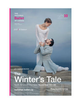 Winters Tale Ballet Notes 2015