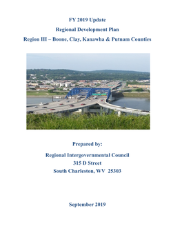 FY 2019 Update Regional Development Plan Region III – Boone, Clay, Kanawha & Putnam Counties