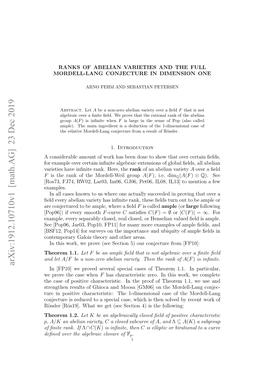 Ranks of Abelian Varieties and the Full Mordell-Lang Conjecture In