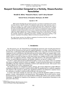 Buoyant Convection Computed in a Vorticity, Stream-Function Formulation