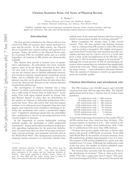 Citation Statistics from 110 Years of Physical Review