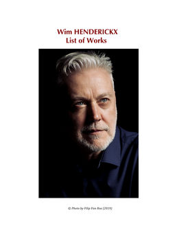 Catalogue Wim Henderickx (08-2020)